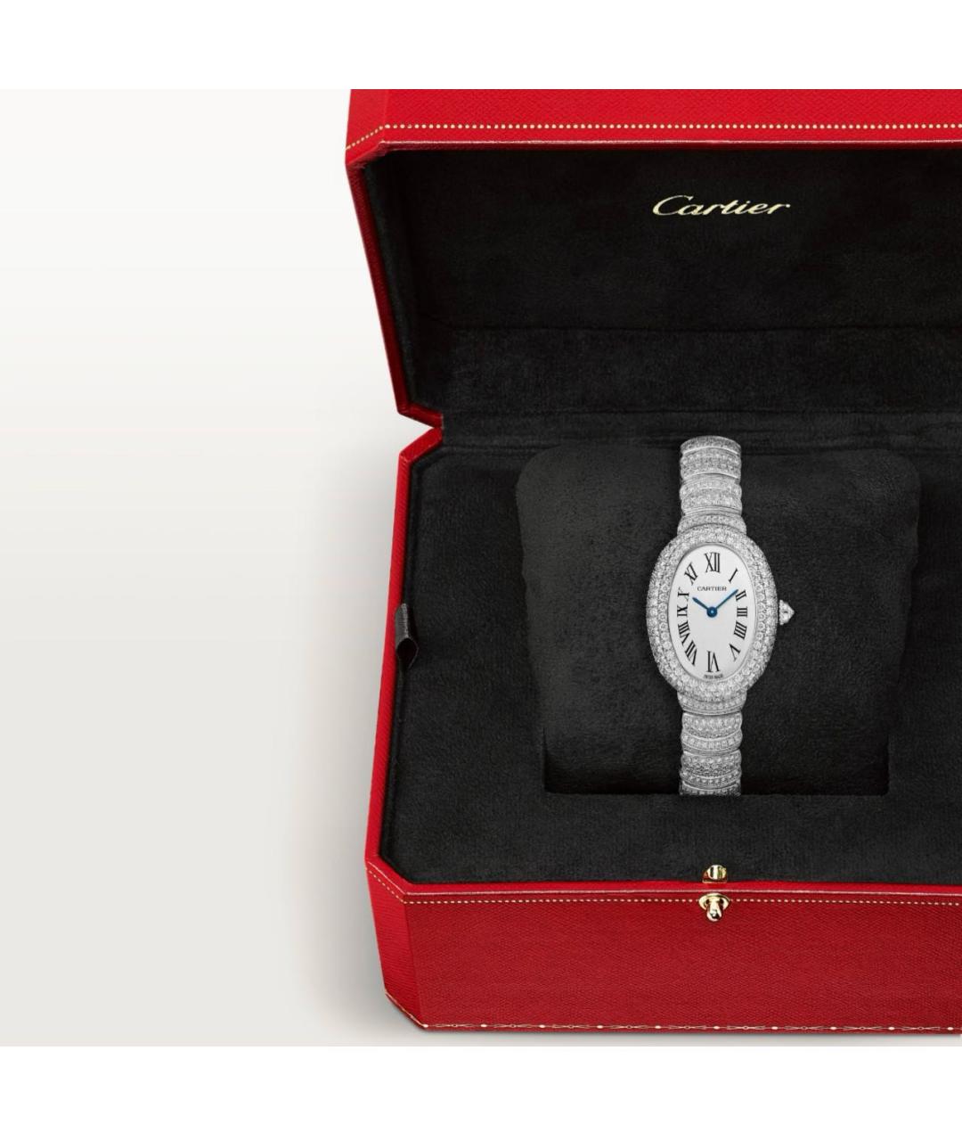 CARTIER Серебряные часы из белого золота, фото 5
