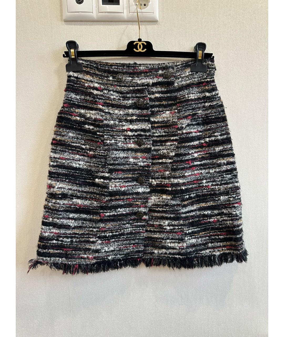 CHANEL Мульти юбка мини, фото 2
