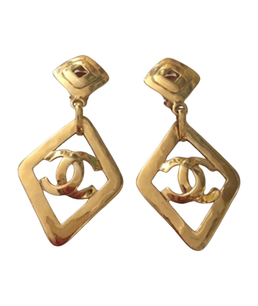 CHANEL Золотые клипсы, фото 1