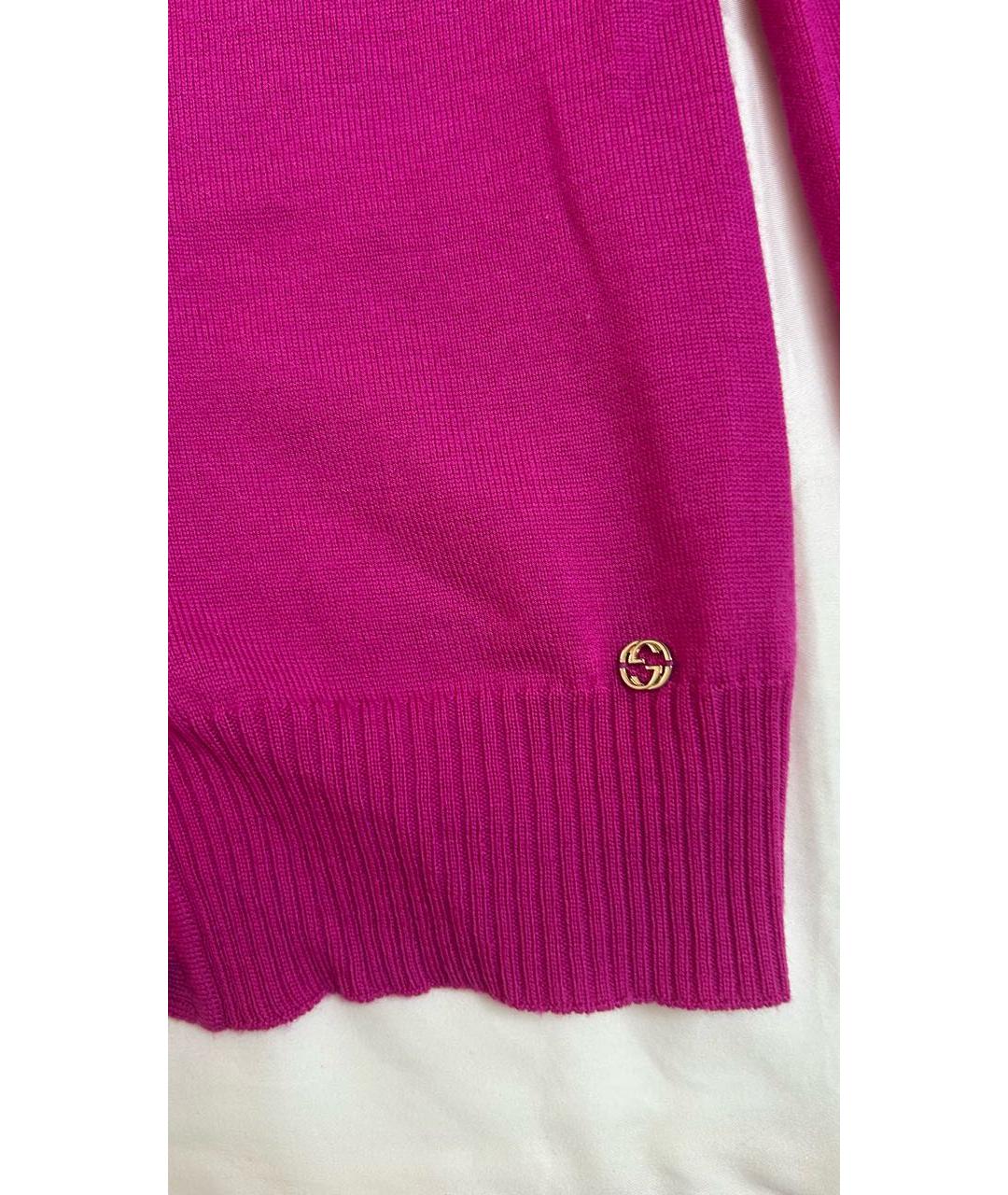 GUCCI Фуксия кардиган, фото 4
