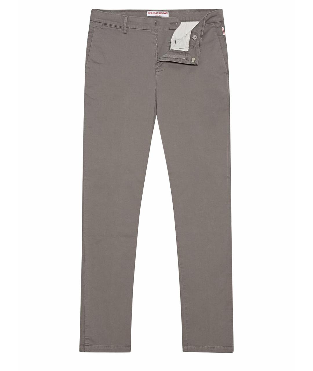 ORLEBAR BROWN Серые хлопковые брюки чинос, фото 1