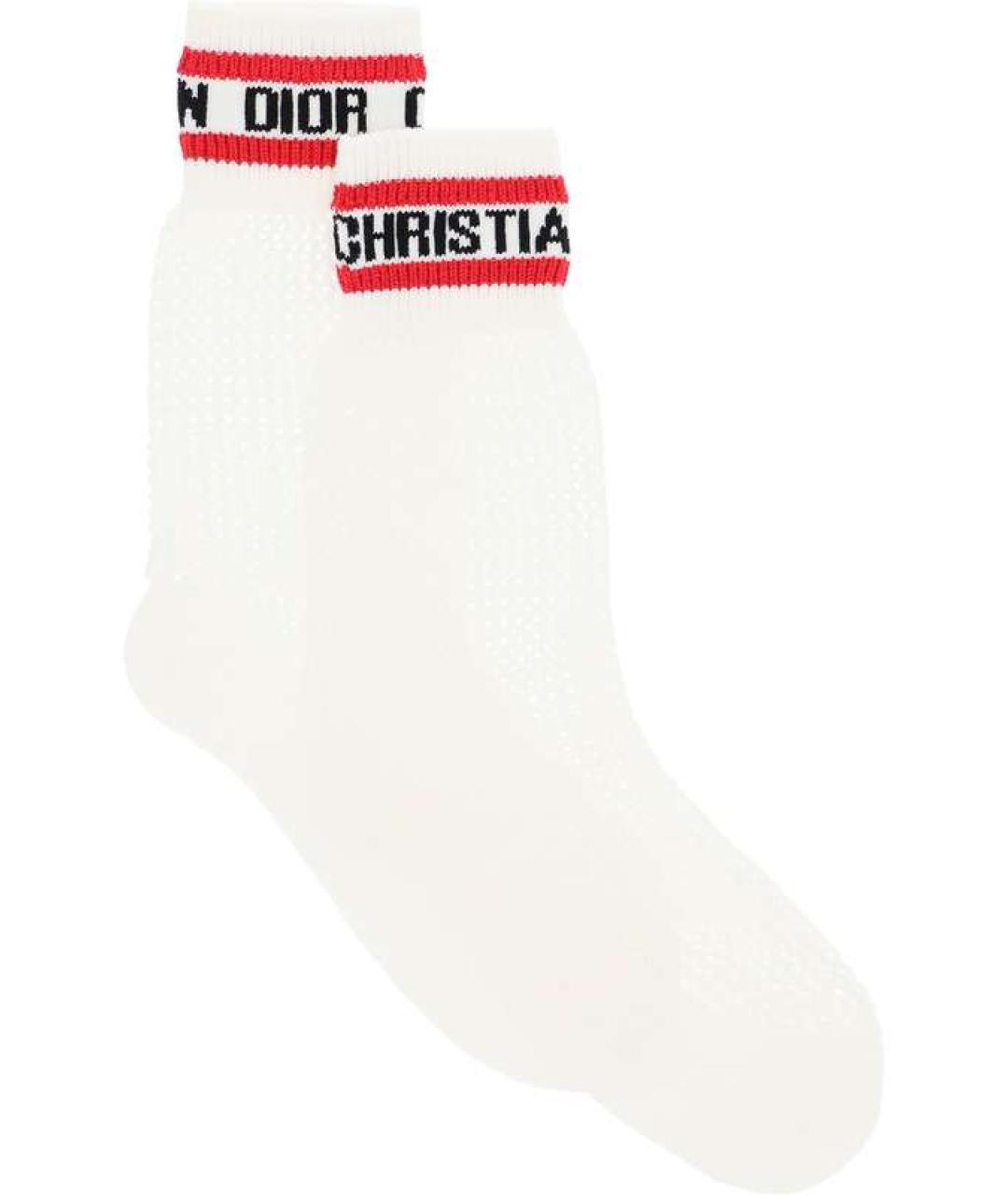 CHRISTIAN DIOR Белые носки, чулки и колготы, фото 2