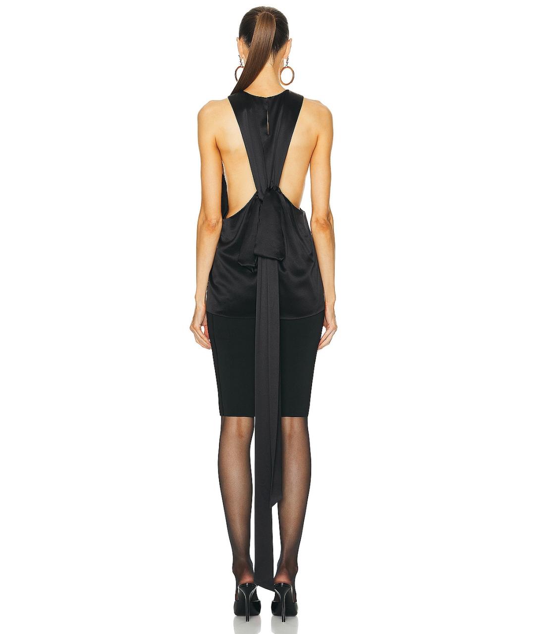 SAINT LAURENT Черная майка, фото 2