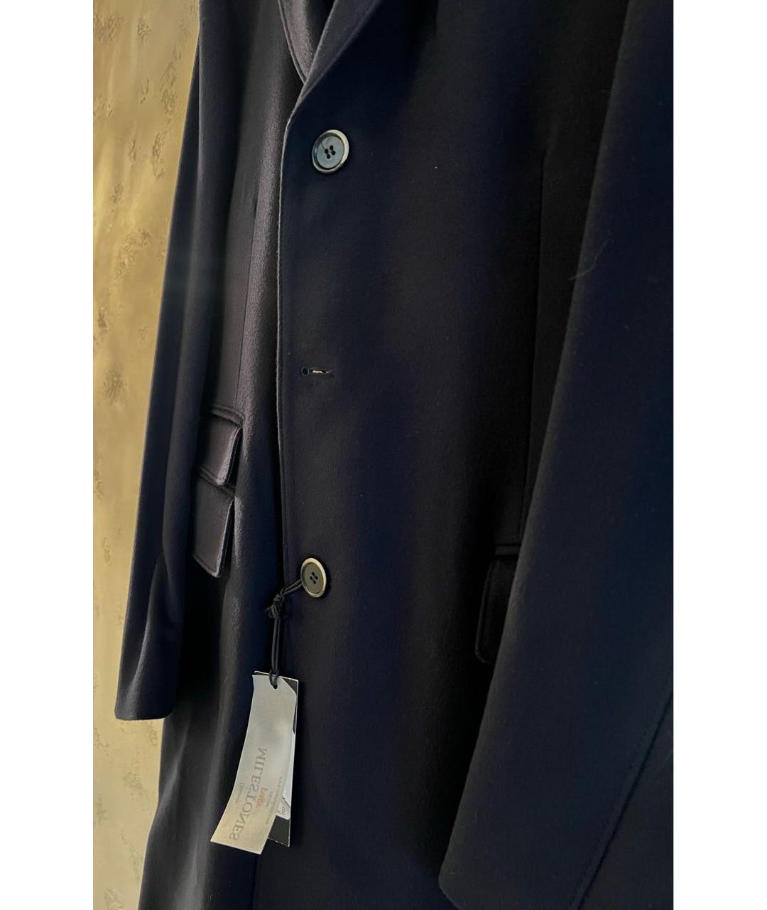 CORNELIANI Темно-синее шерстяное пальто, фото 4