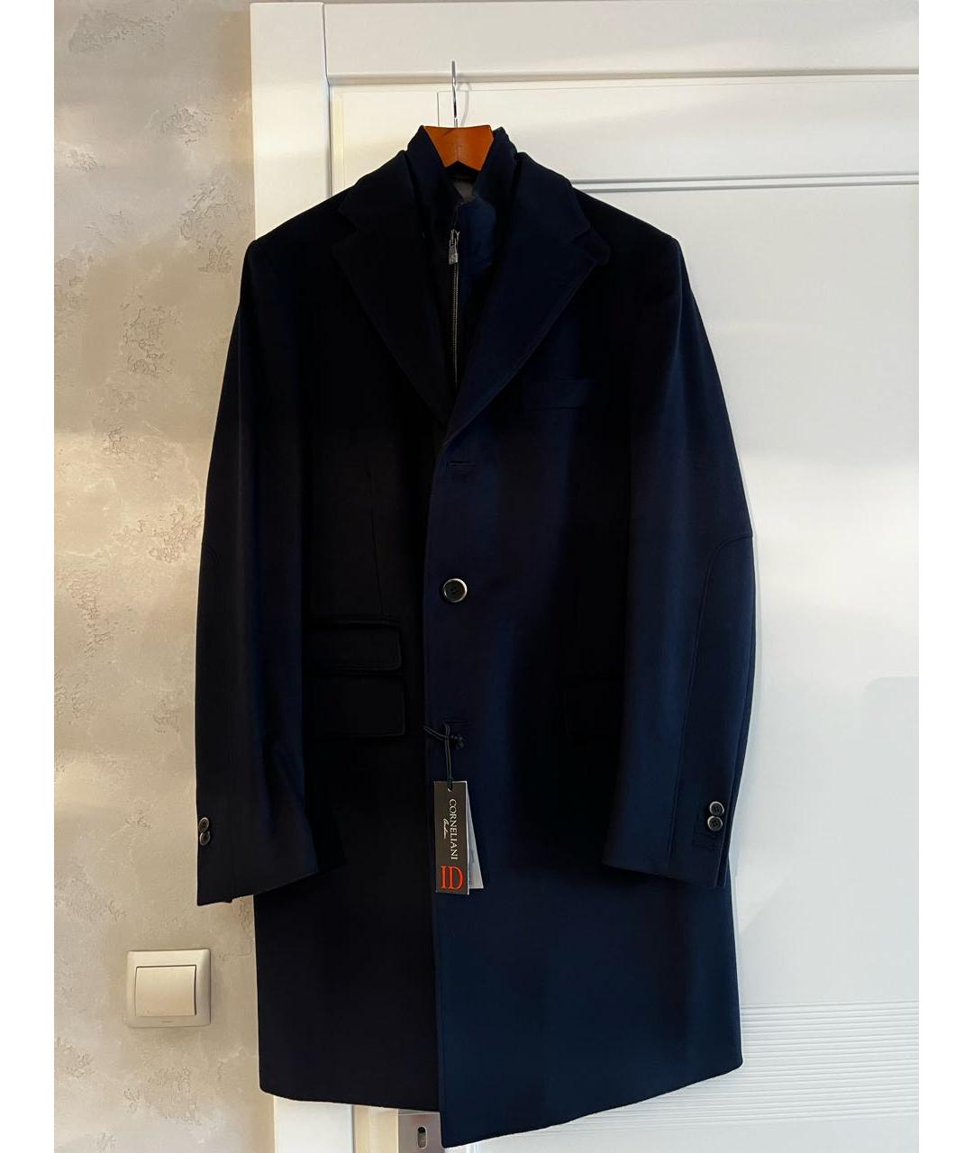 CORNELIANI Темно-синее шерстяное пальто, фото 7