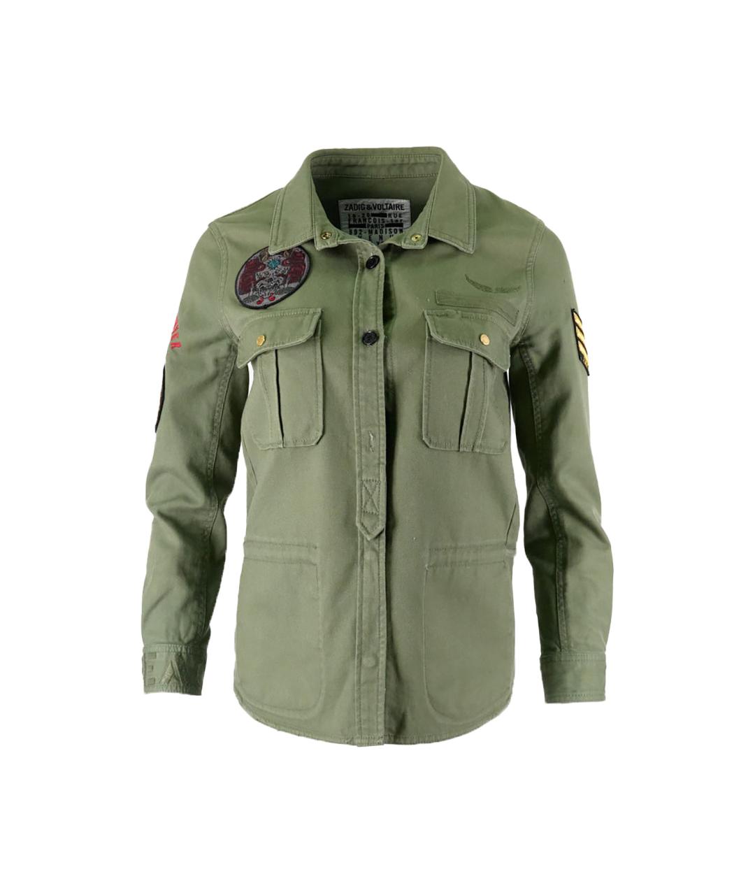 ZADIG & VOLTAIRE Хаки хлопковая куртка, фото 1