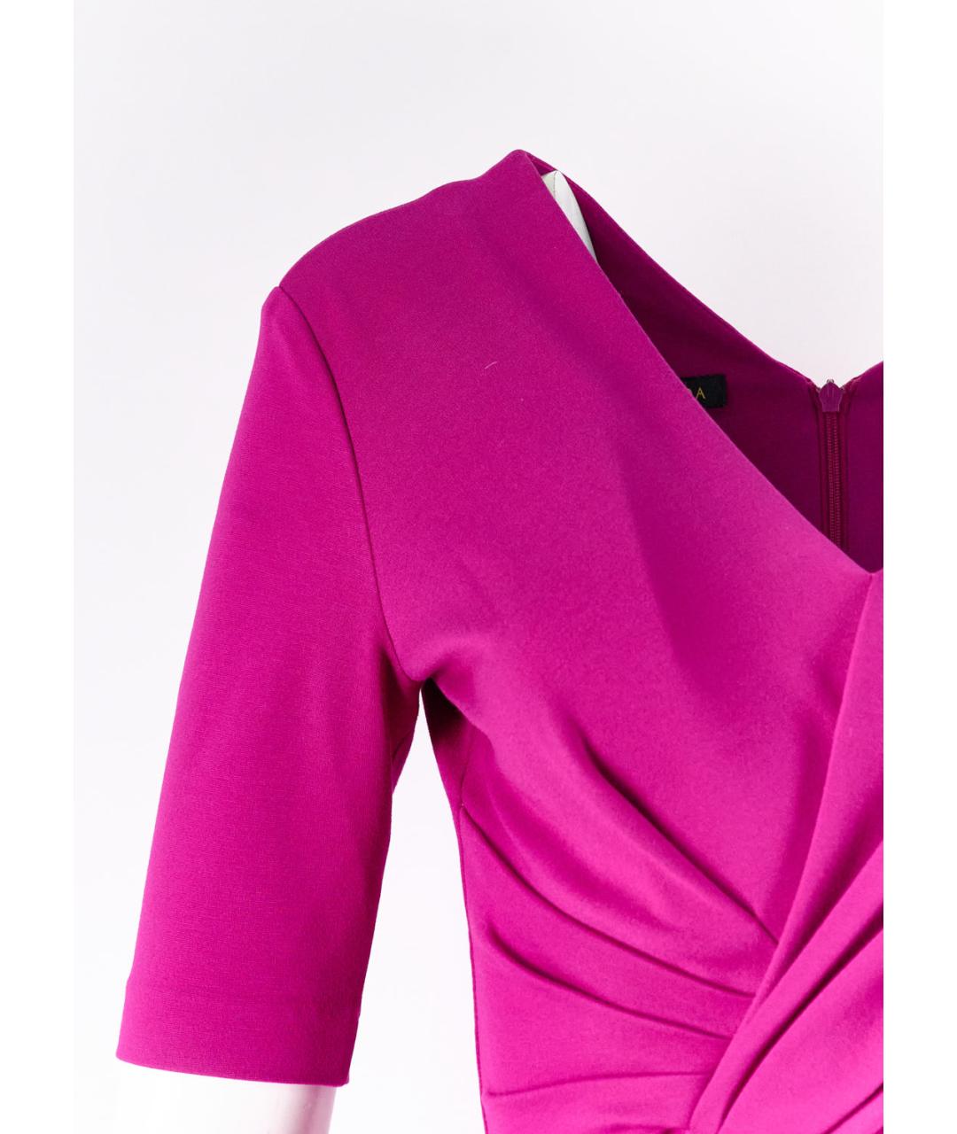 ESCADA Фуксия вискозное повседневное платье, фото 2