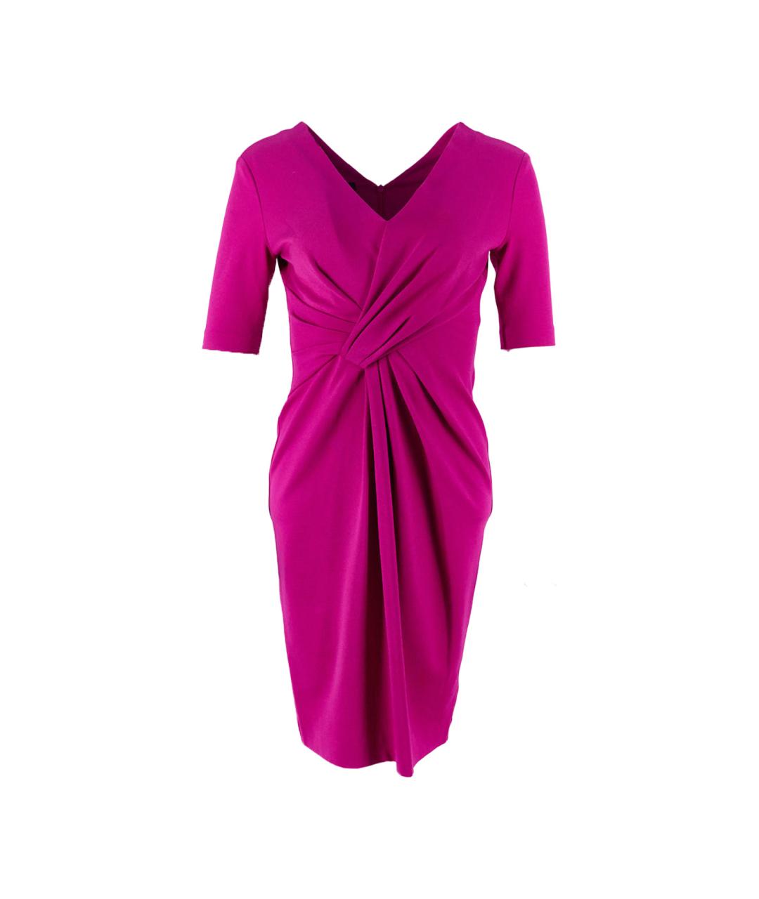 ESCADA Фуксия вискозное повседневное платье, фото 1
