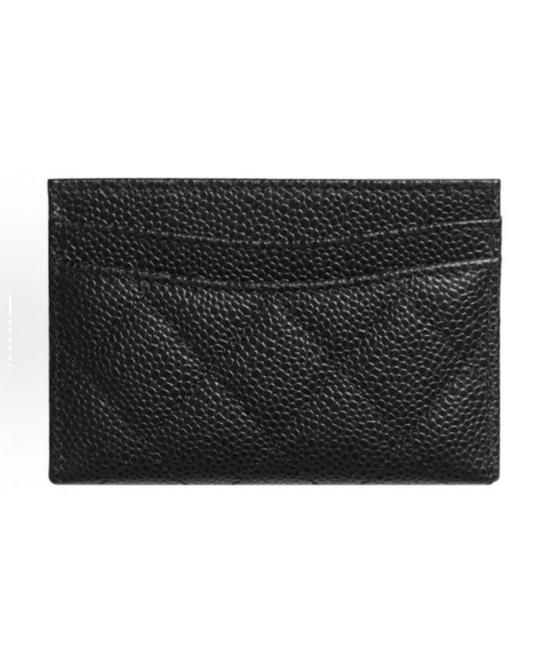 CHANEL Черный кожаный кардхолдер, фото 3