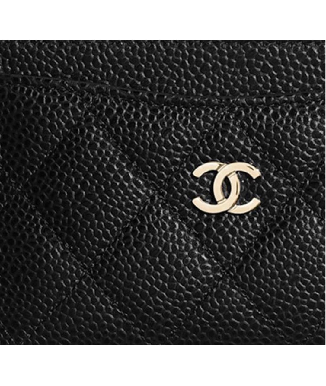 CHANEL Черный кожаный кардхолдер, фото 6