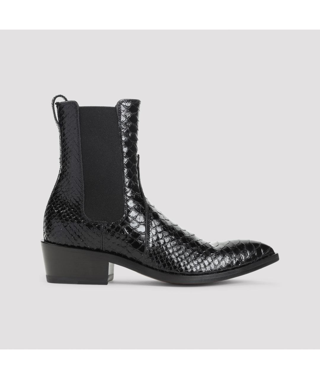 TOM FORD Черные кожаные ботинки, фото 3