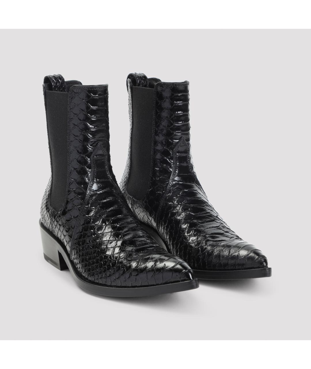TOM FORD Черные кожаные ботинки, фото 5