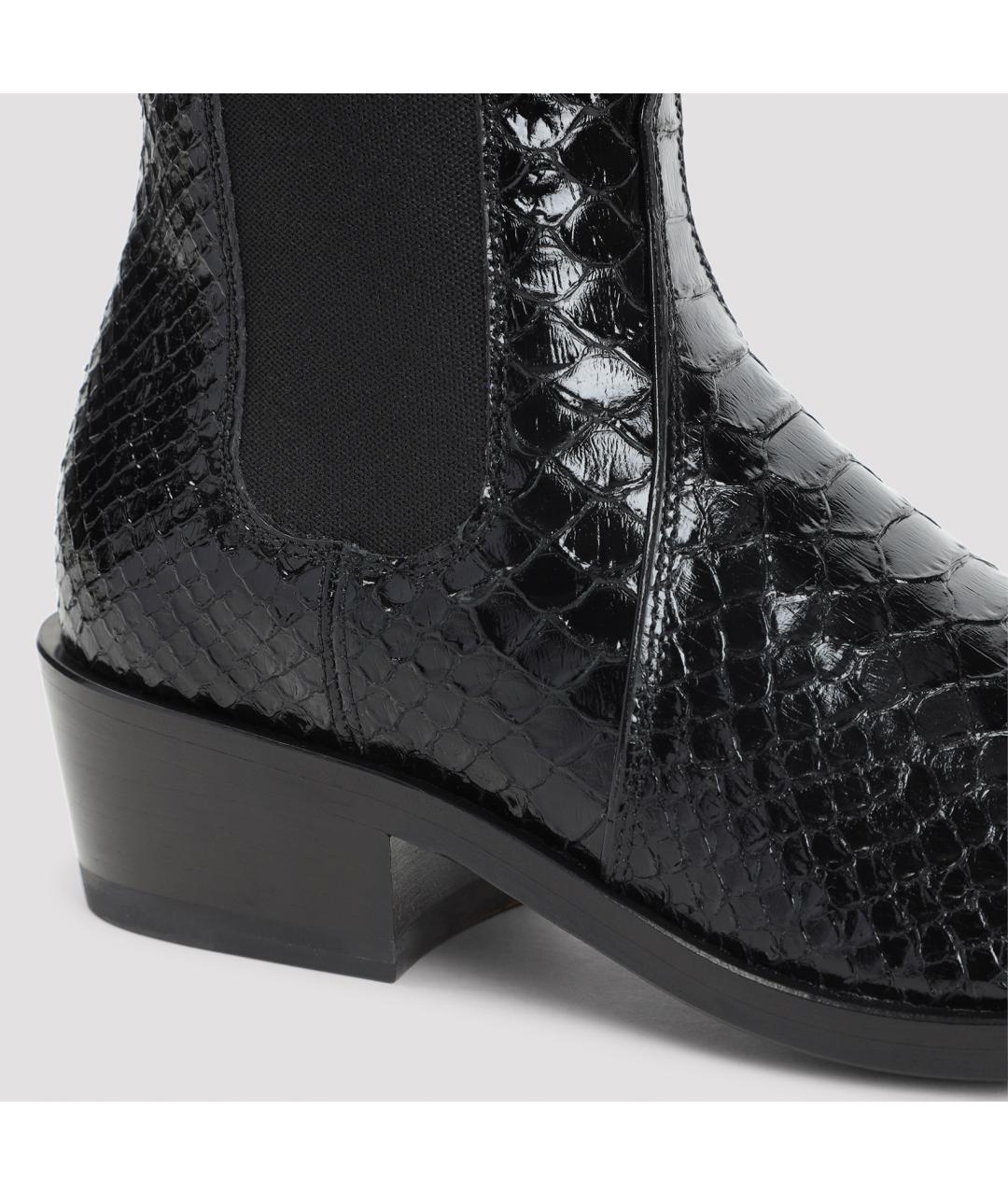 TOM FORD Черные кожаные ботинки, фото 6