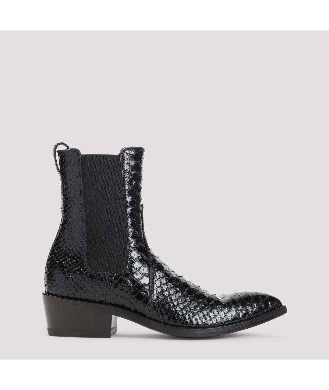 TOM FORD Черные кожаные ботинки, фото 2