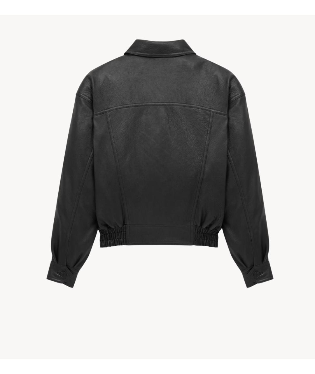 SAINT LAURENT Черная кожаная куртка, фото 6