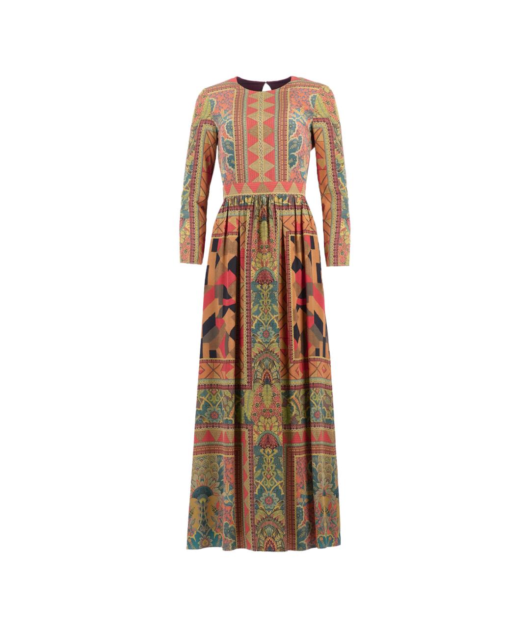 ETRO Мульти шелковое повседневное платье, фото 1