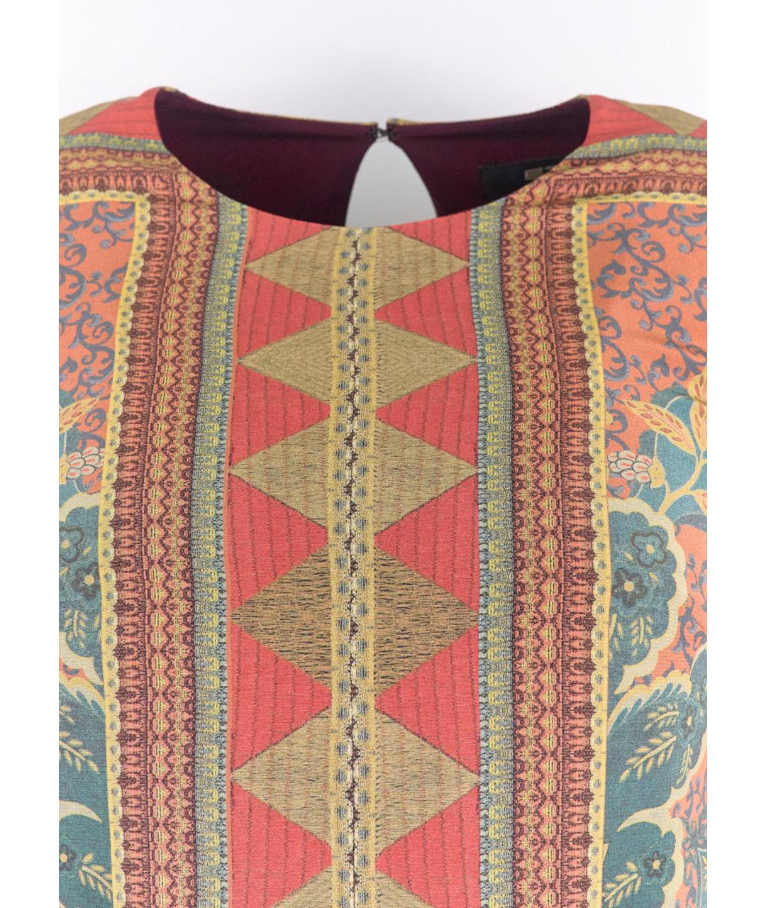 ETRO Мульти шелковое повседневное платье, фото 3