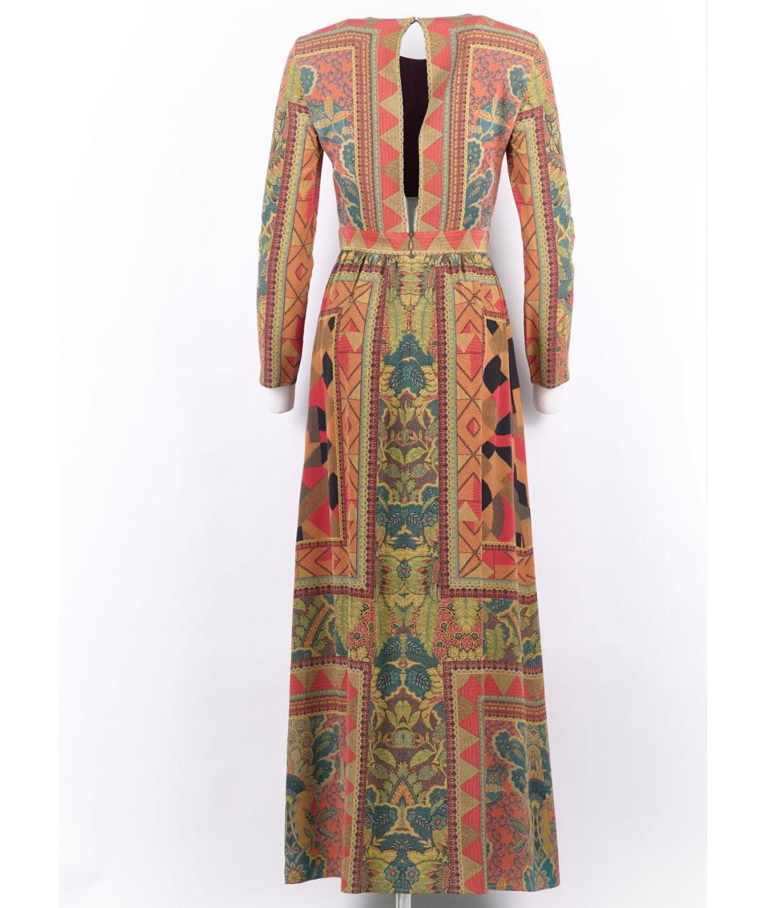 ETRO Мульти шелковое повседневное платье, фото 5