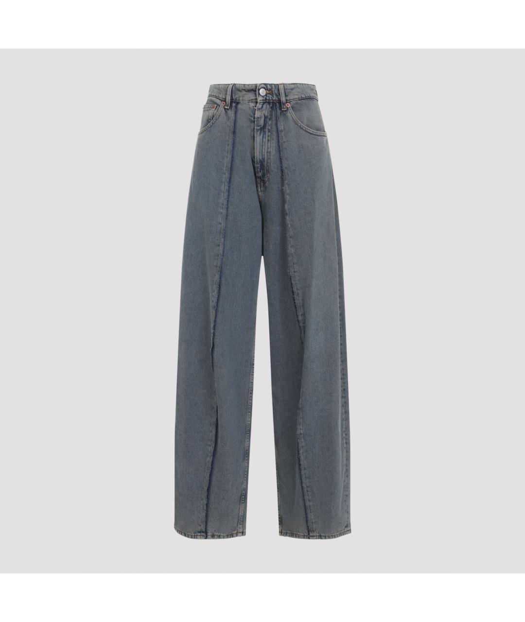 MM6 MAISON MARGIELA Мульти хлопковые прямые джинсы, фото 2