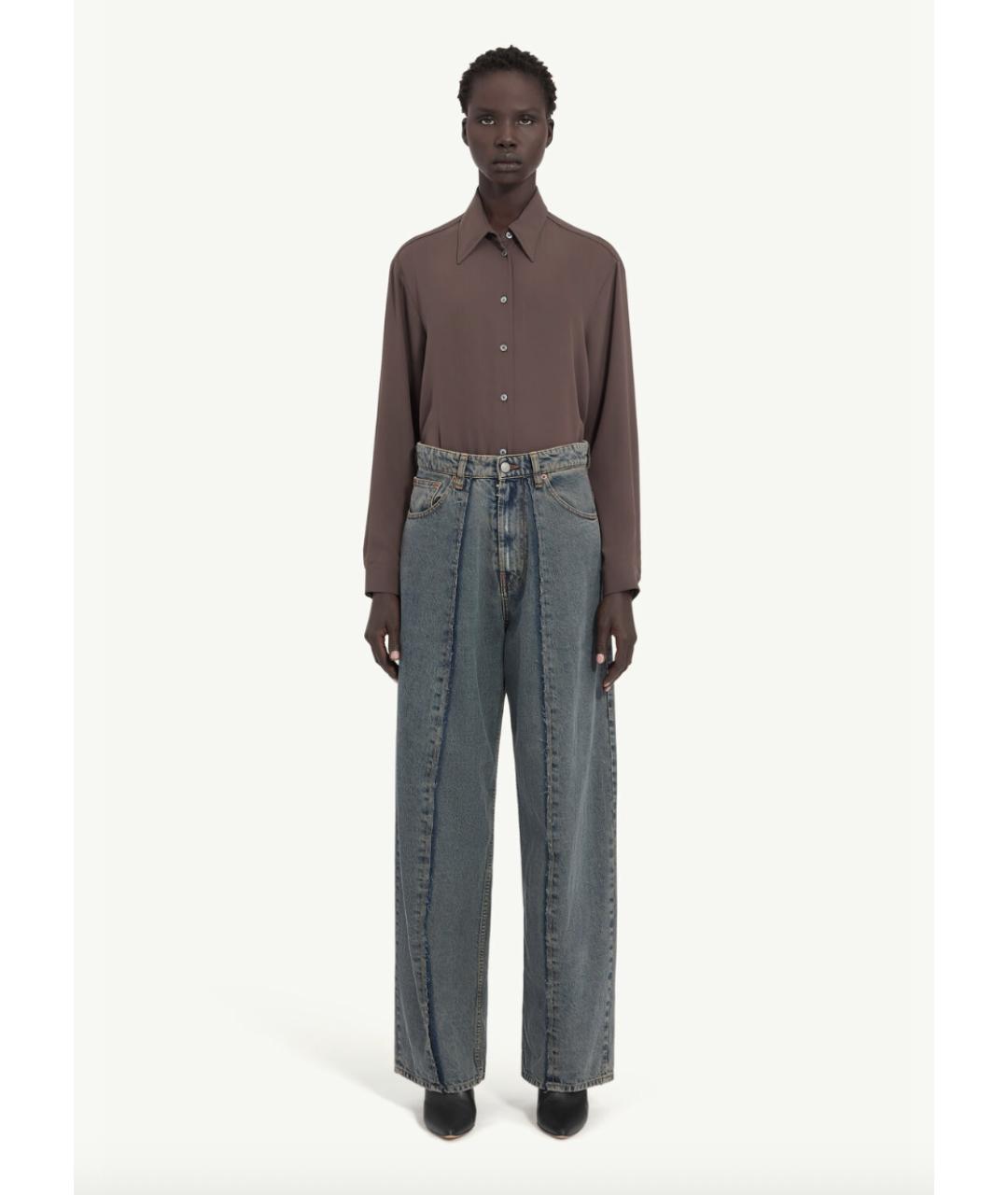 MM6 MAISON MARGIELA Мульти хлопковые прямые джинсы, фото 7