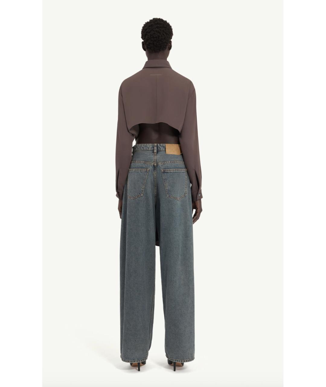 MM6 MAISON MARGIELA Мульти хлопковые прямые джинсы, фото 9