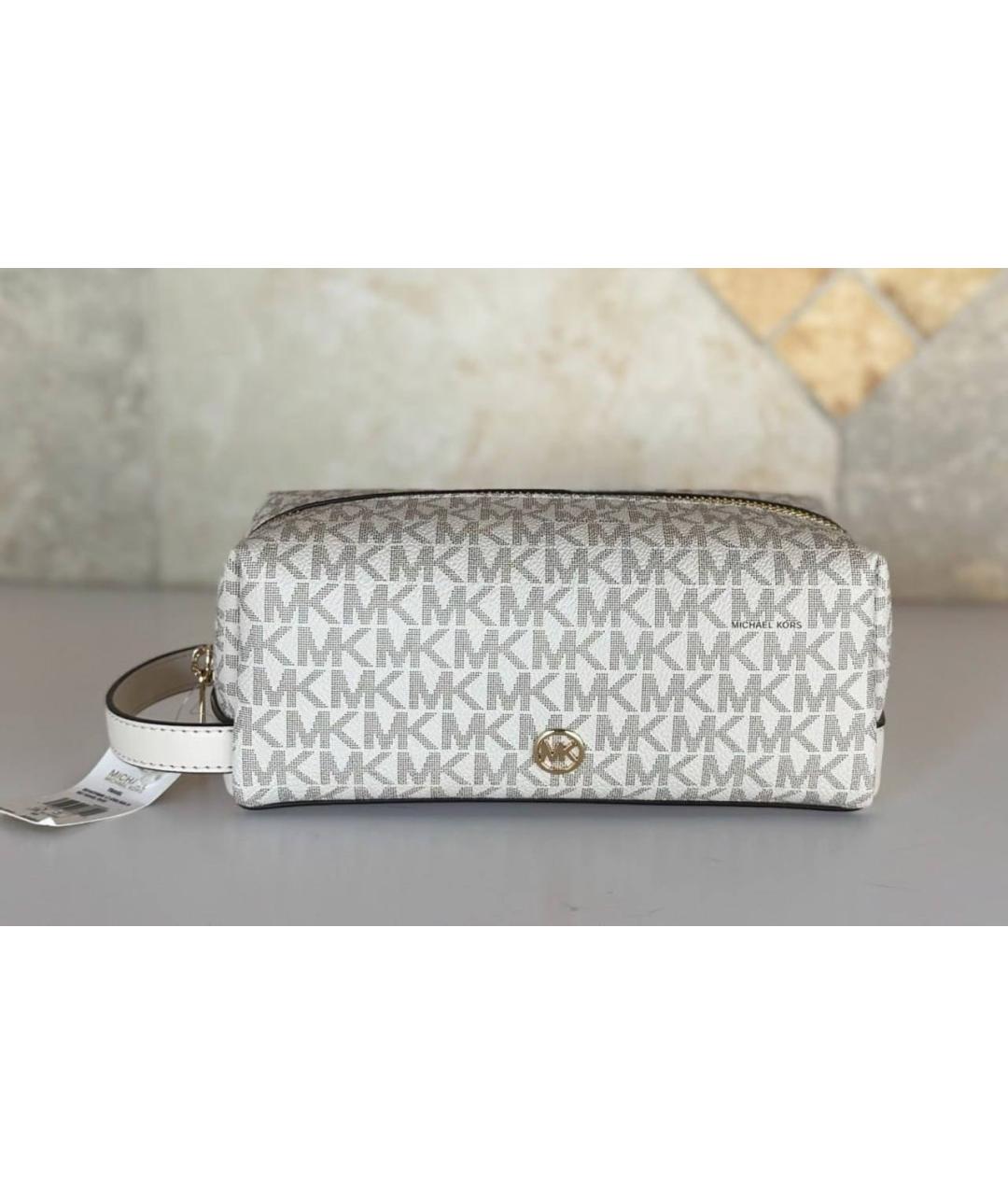MICHAEL KORS Бежевая косметичка, фото 6