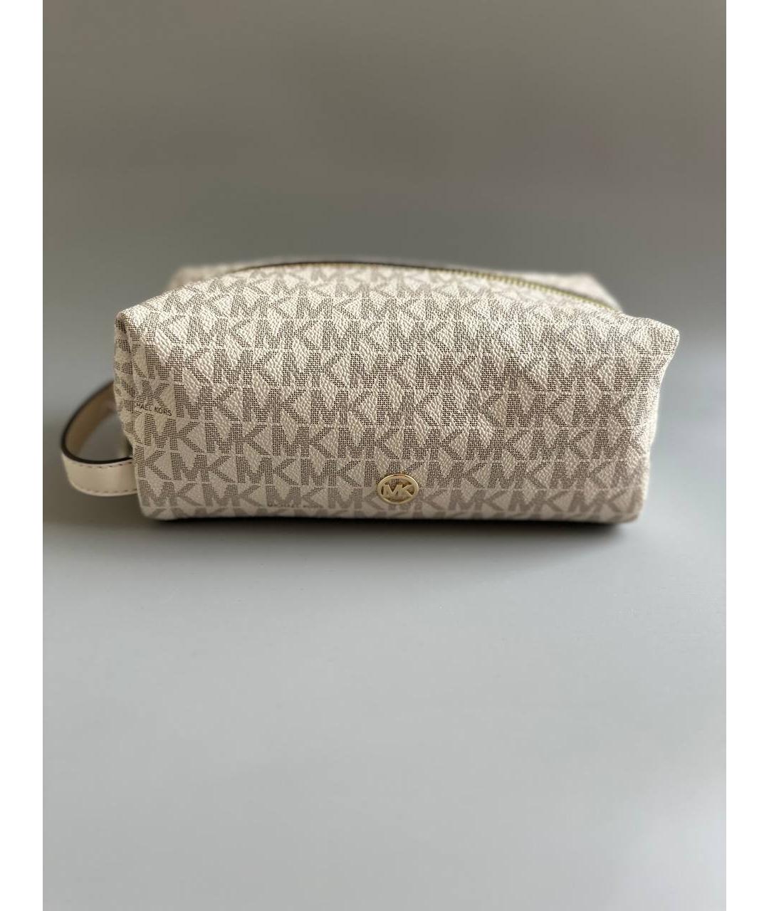 MICHAEL KORS Бежевая косметичка, фото 2