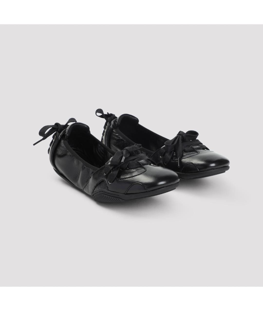 ACNE STUDIOS Черные кожаные балетки, фото 3