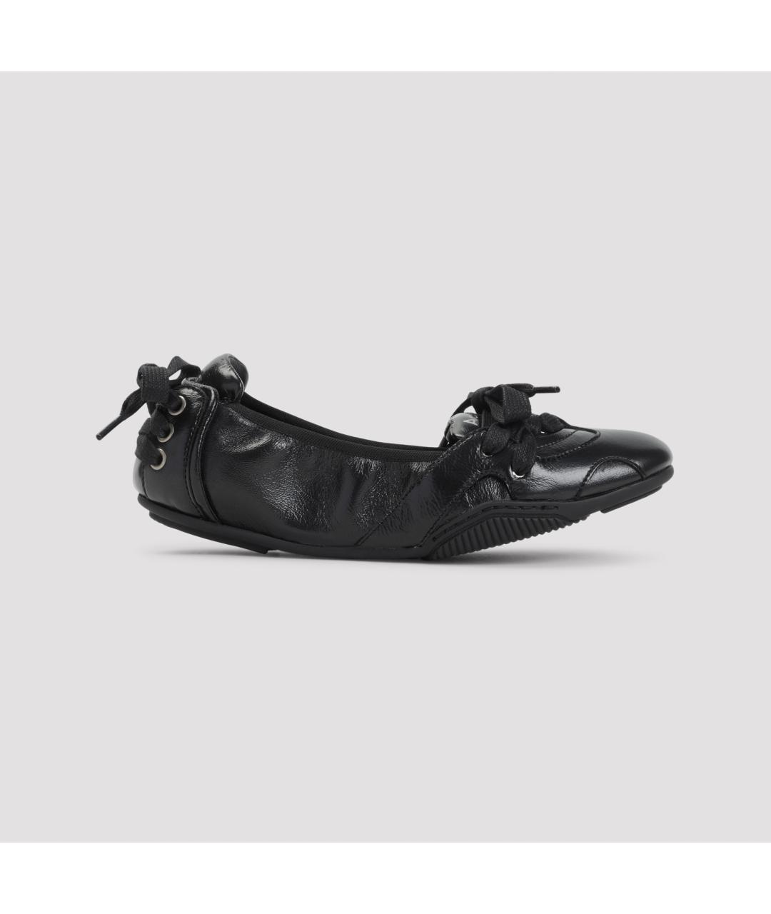 ACNE STUDIOS Черные кожаные балетки, фото 4