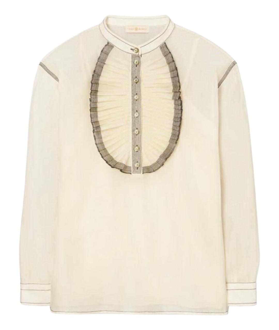 TORY BURCH Бежевая хлопковая блузы, фото 1