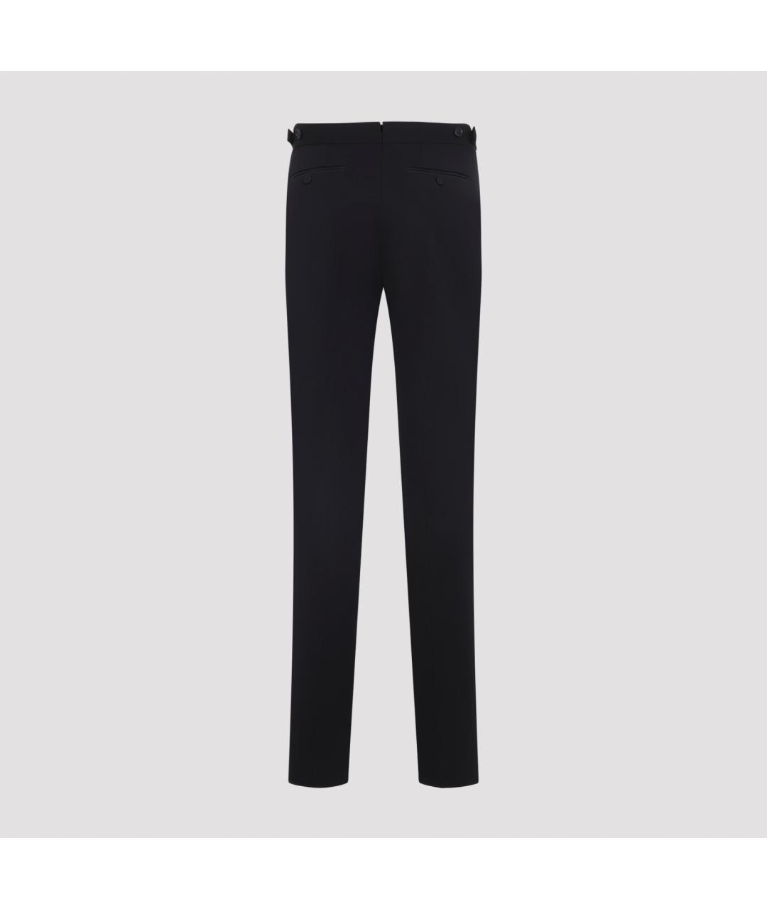 TOM FORD Черные шерстяные классические брюки, фото 4