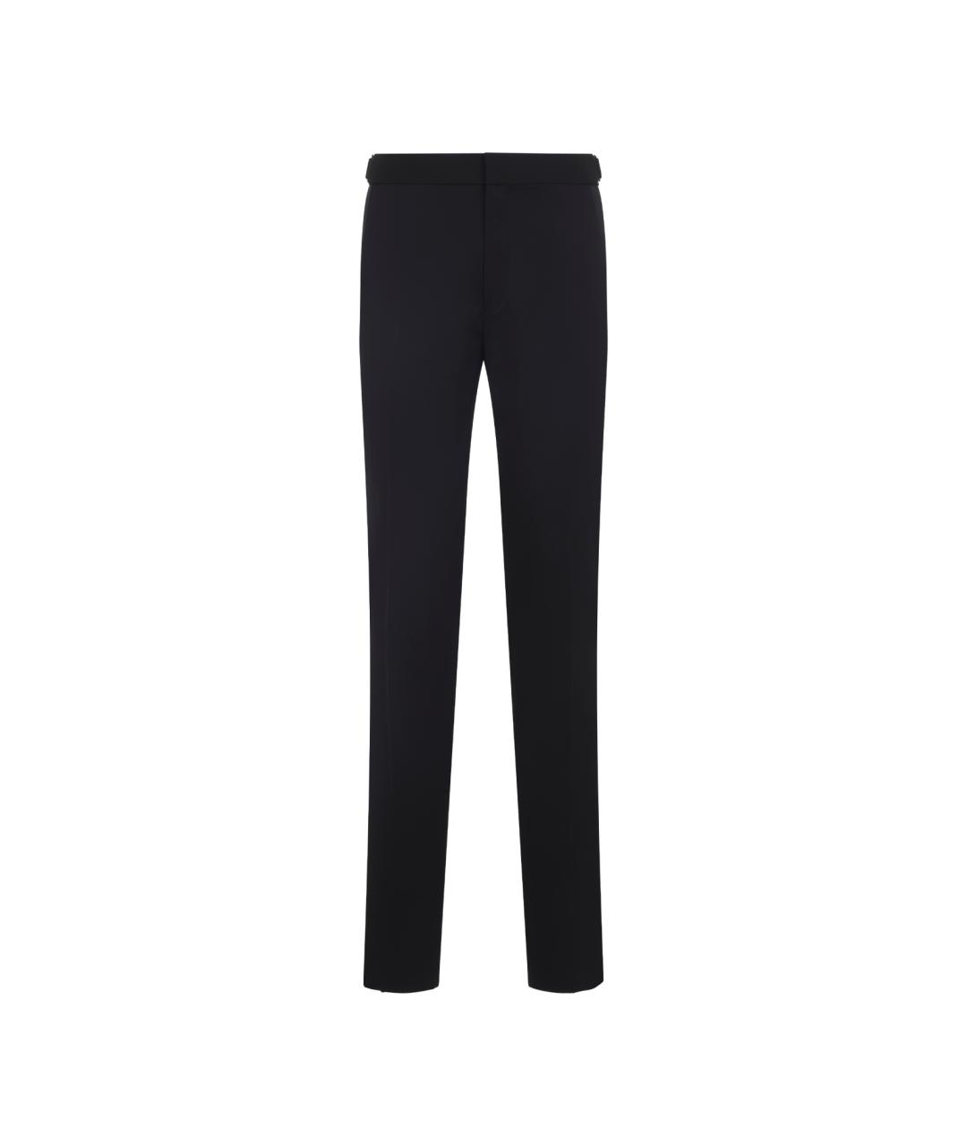TOM FORD Черные шерстяные классические брюки, фото 1
