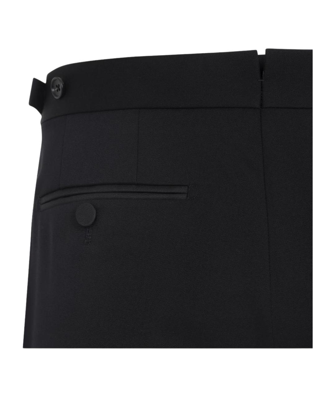 TOM FORD Черные шерстяные классические брюки, фото 3