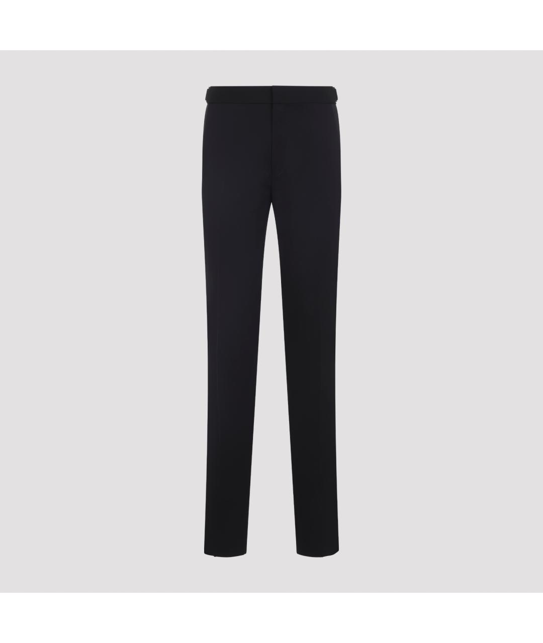 TOM FORD Черные шерстяные классические брюки, фото 2