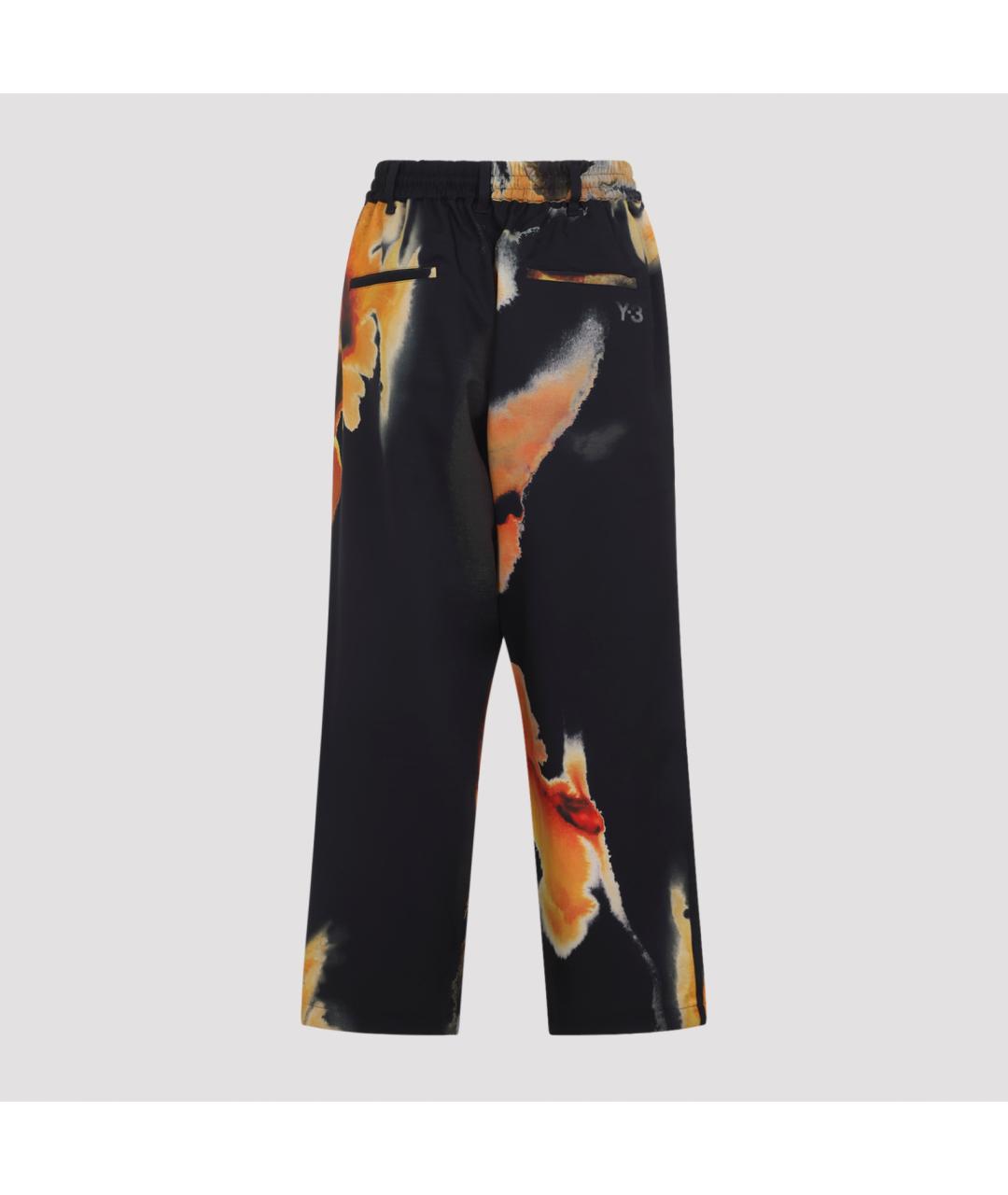 Y-3 Черные полиамидовые повседневные брюки, фото 3