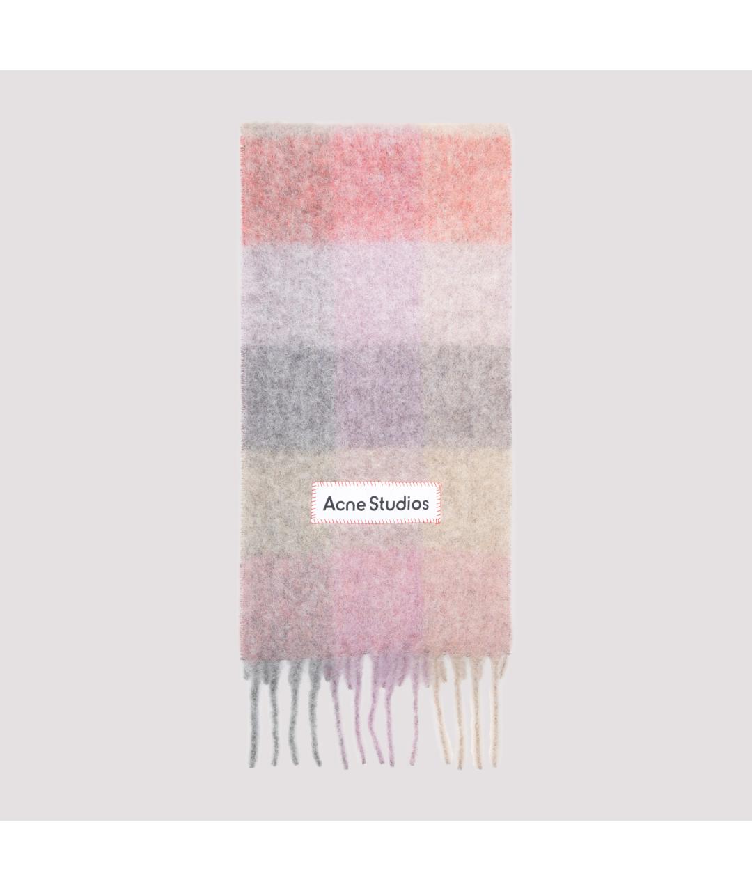 ACNE STUDIOS Мульти шерстяной шарф, фото 3