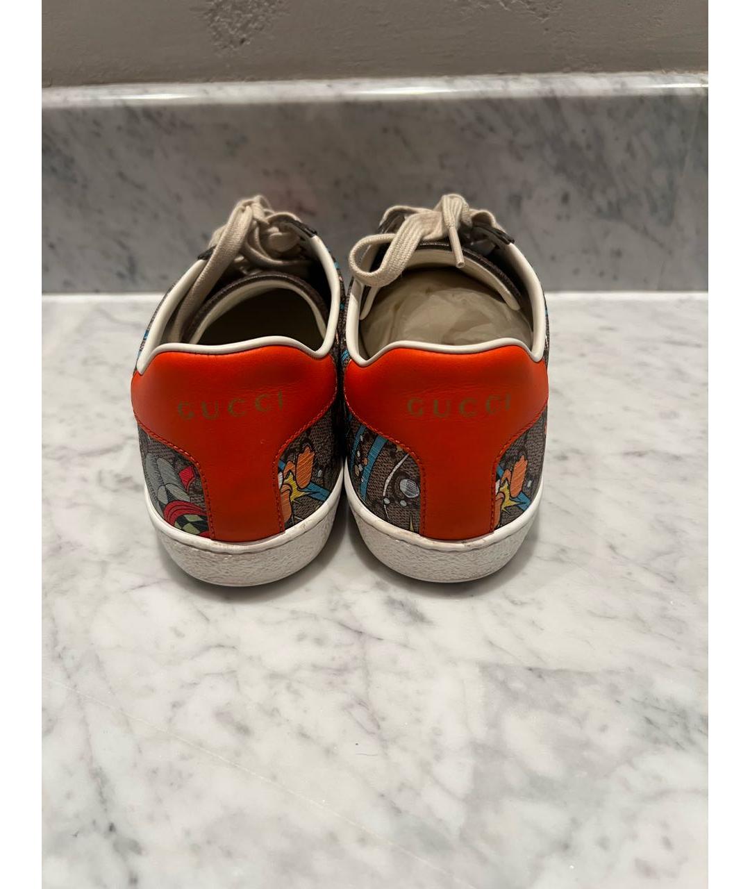 GUCCI Мульти кожаные кеды, фото 4
