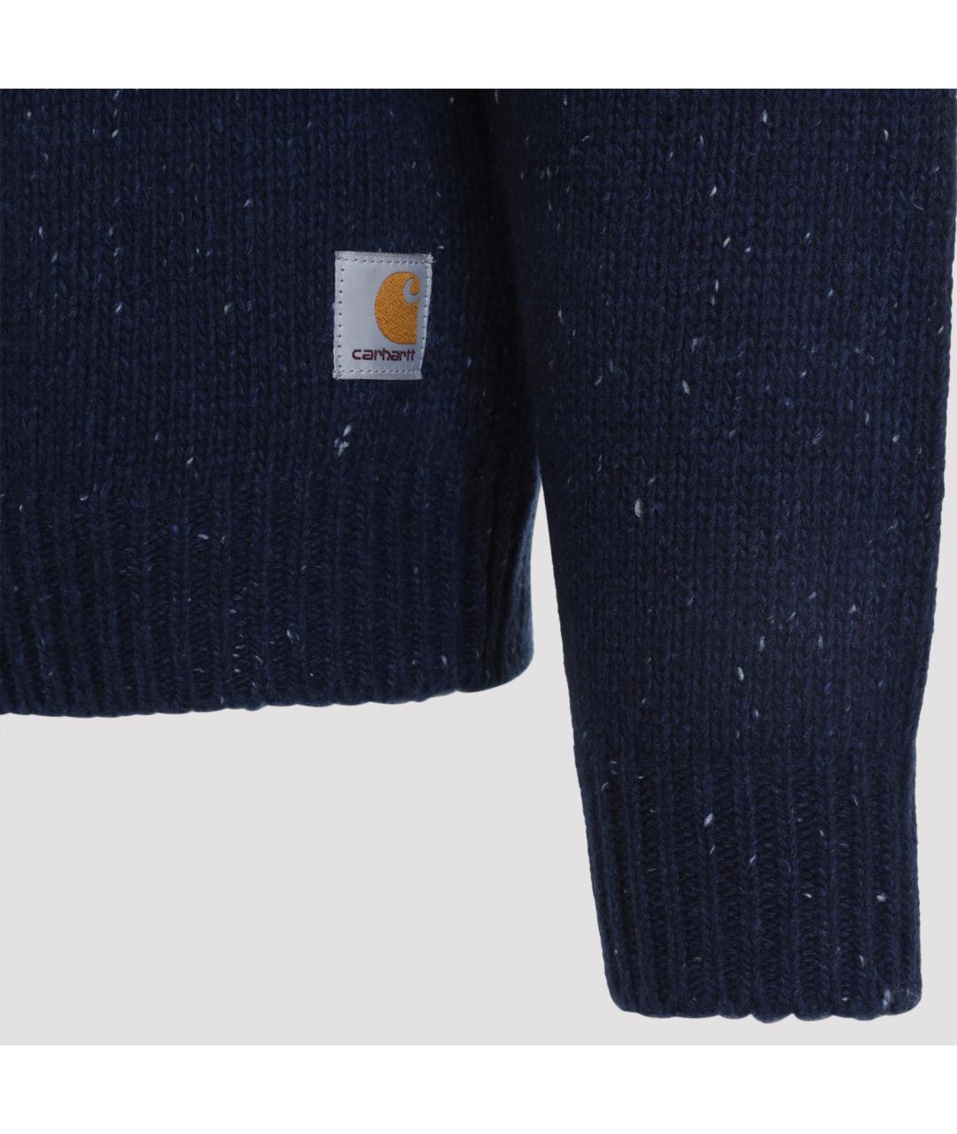 CARHARTT WIP Темно-синий шерстяной джемпер / свитер, фото 5