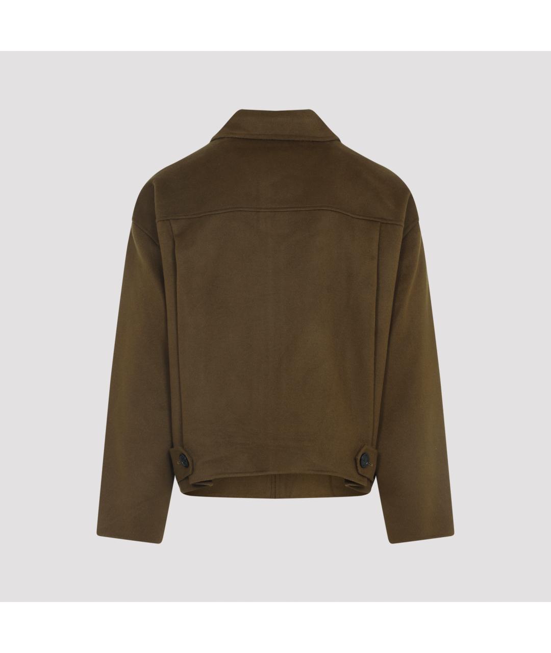 ACNE STUDIOS Зеленая шерстяная куртка, фото 4