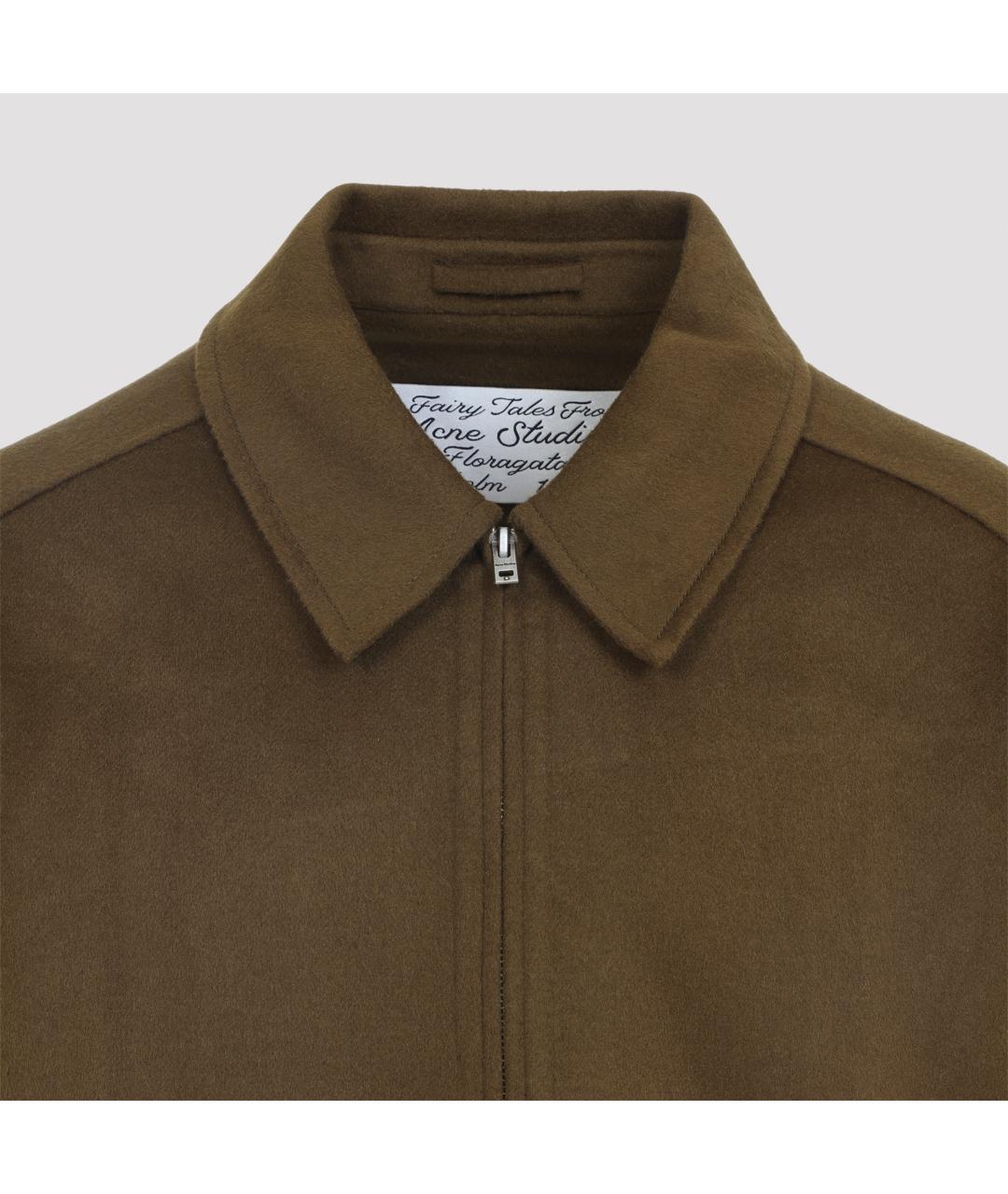 ACNE STUDIOS Зеленая шерстяная куртка, фото 5