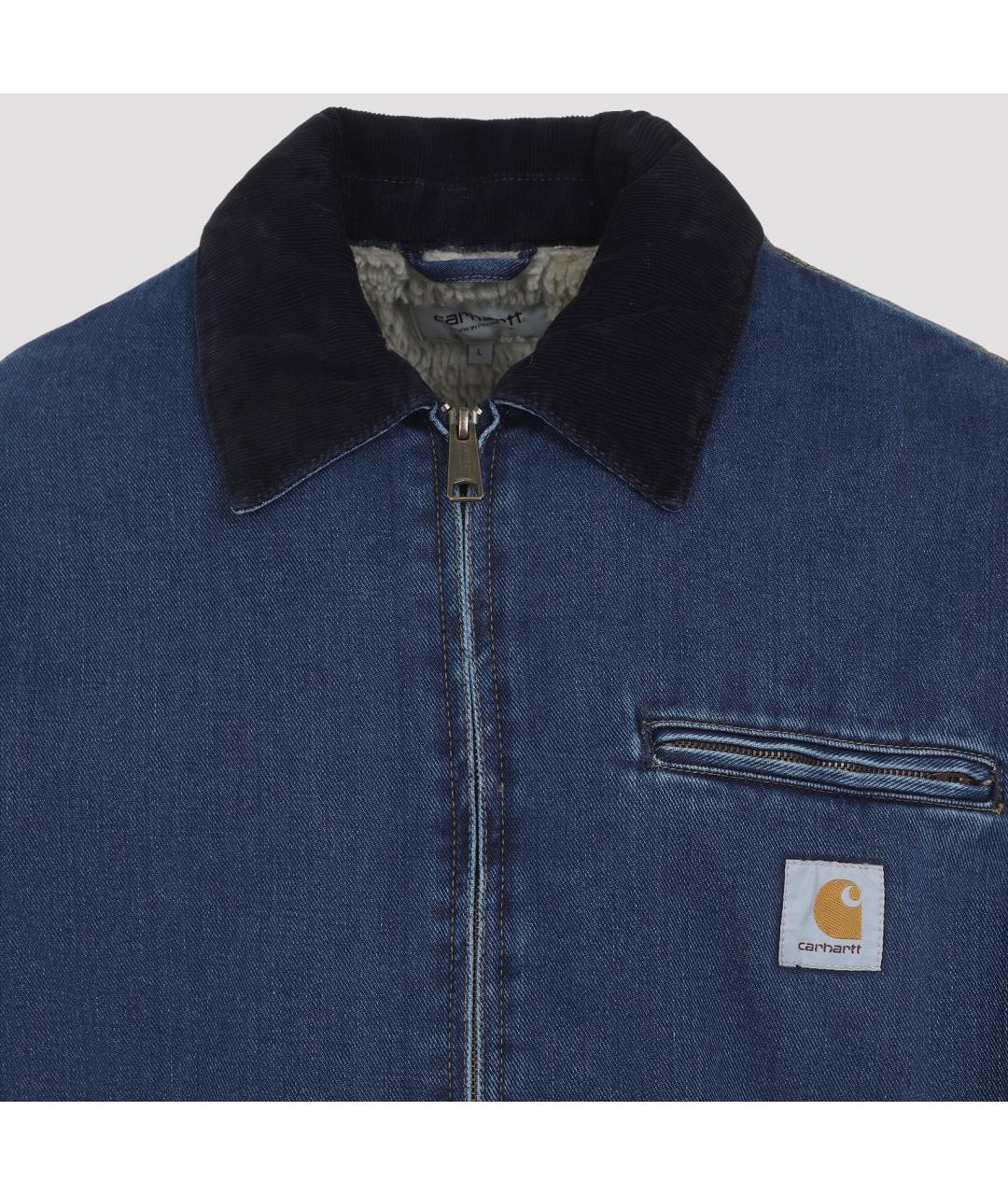 CARHARTT WIP Синяя хлопковая куртка, фото 6