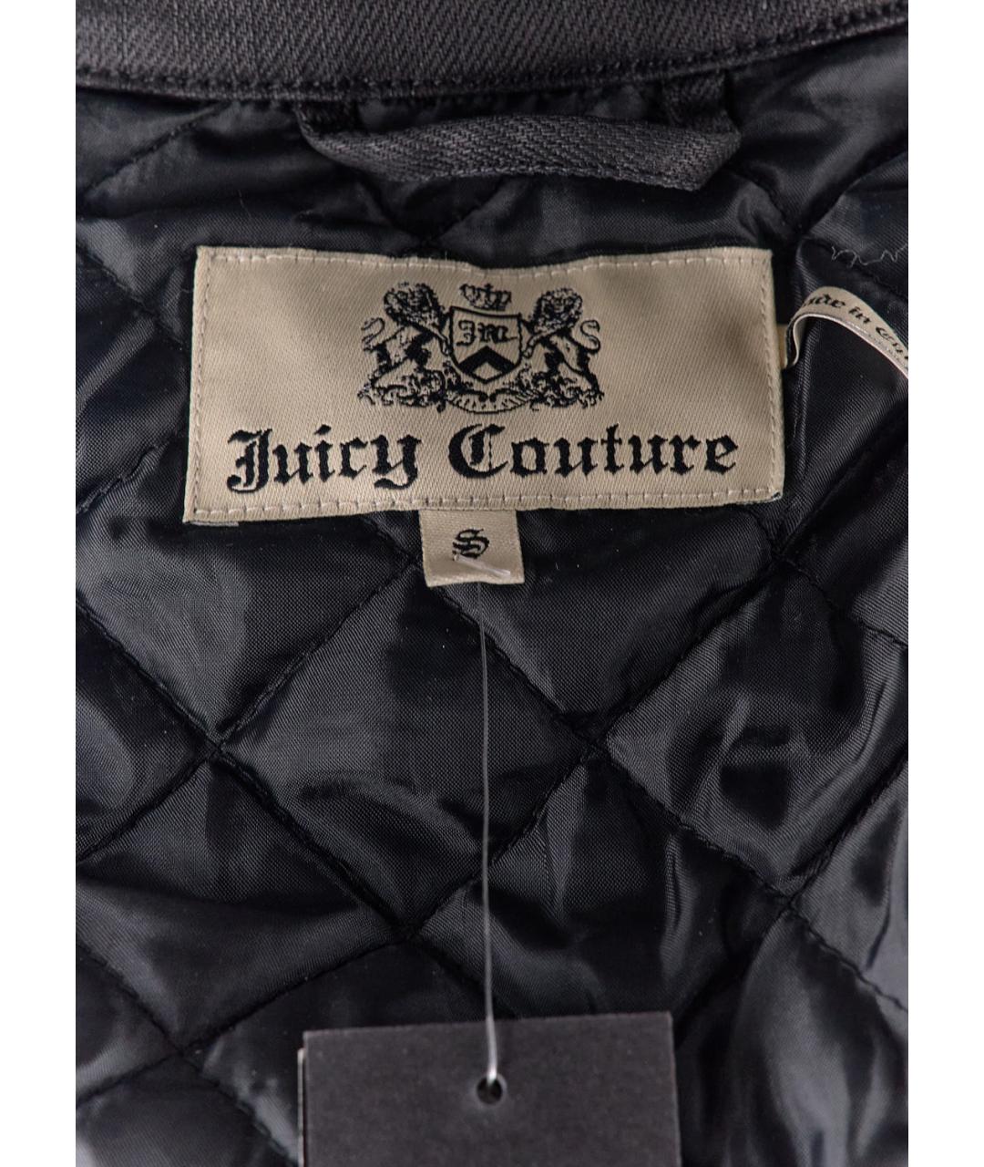 JUICY COUTURE Серая хлопковая куртка, фото 3