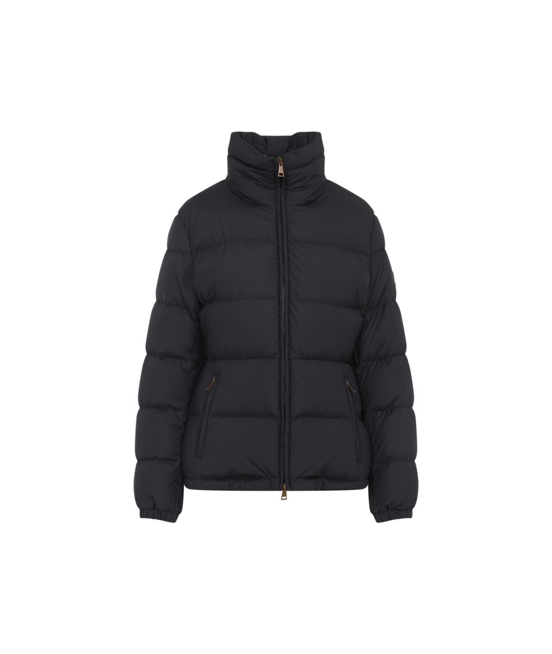 MONCLER Черный полиэстеровый пуховик, фото 1