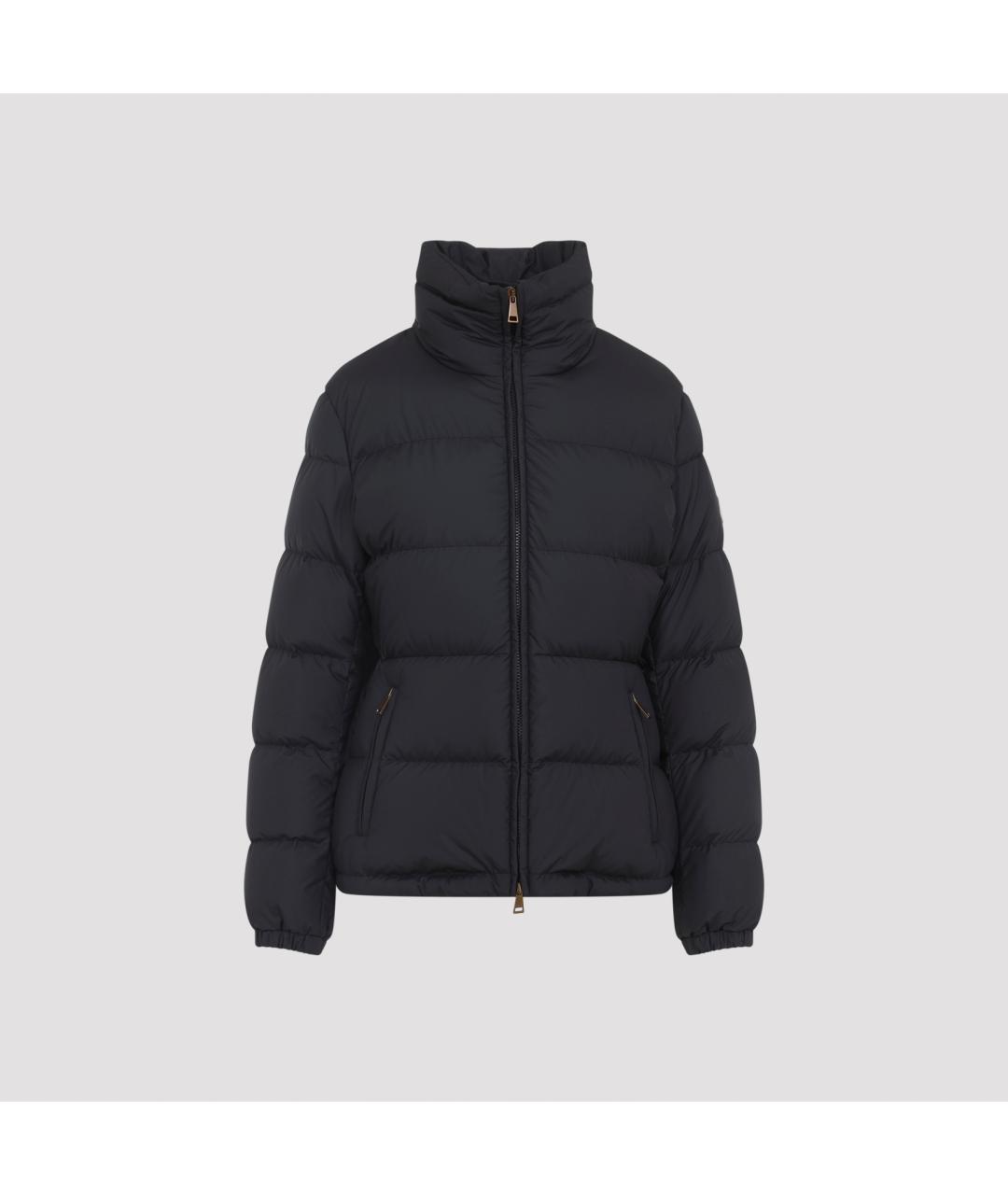 MONCLER Черный полиэстеровый пуховик, фото 3