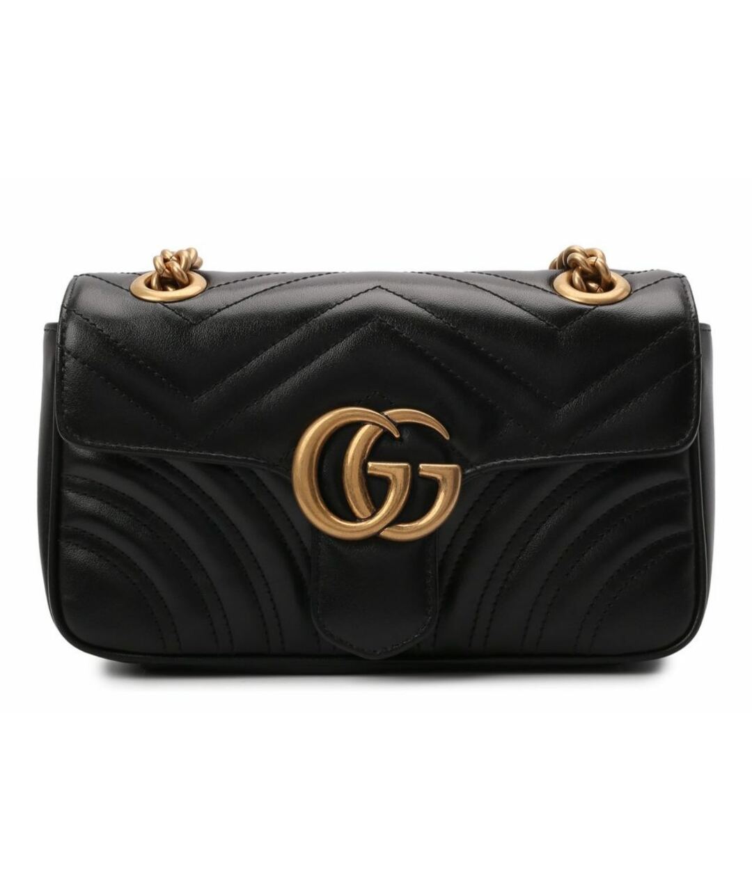 GUCCI Черная кожаная сумка тоут, фото 1