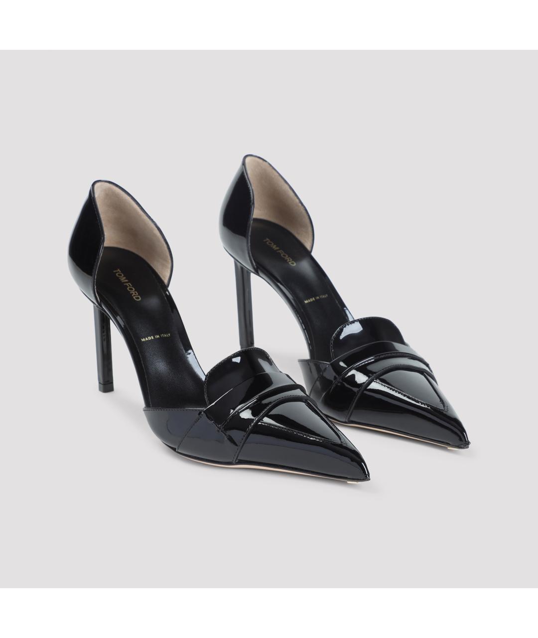TOM FORD Черные кожаные туфли, фото 4