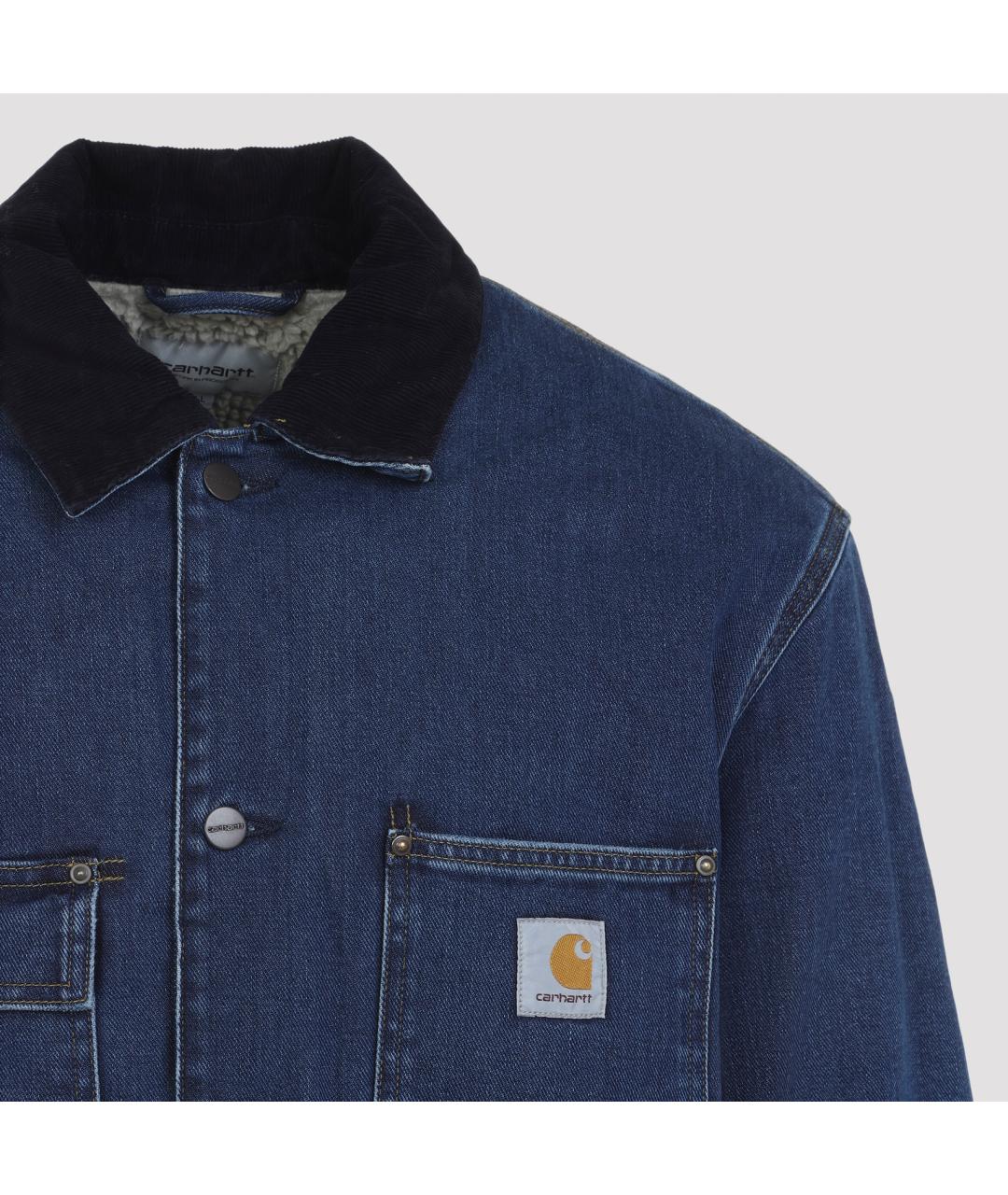 CARHARTT WIP Синяя хлопковая куртка, фото 6