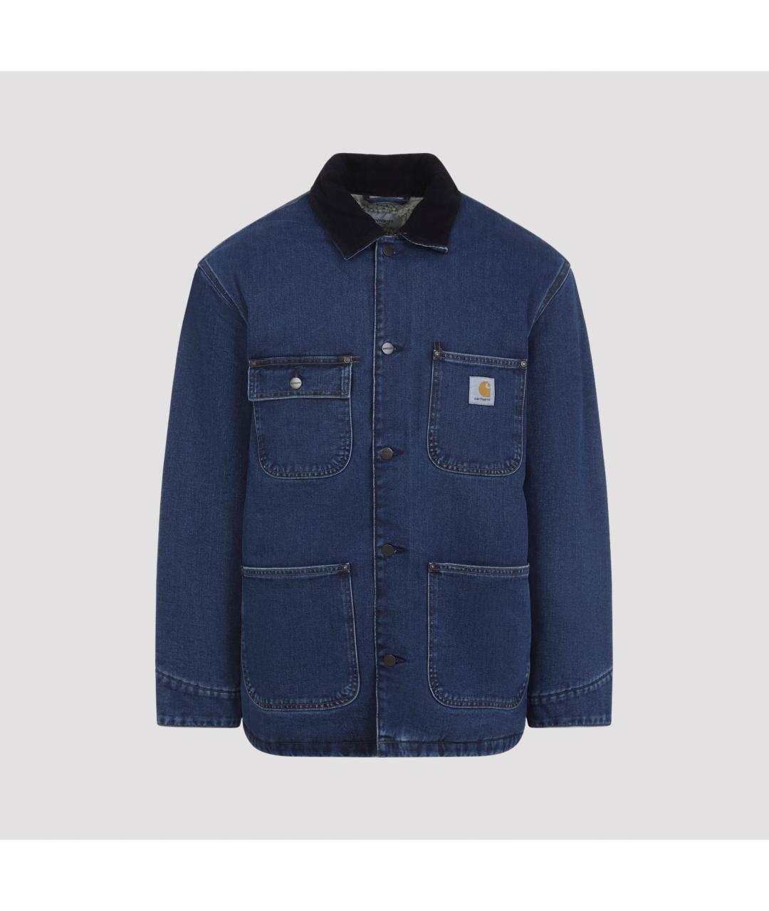 CARHARTT WIP Синяя хлопковая куртка, фото 3