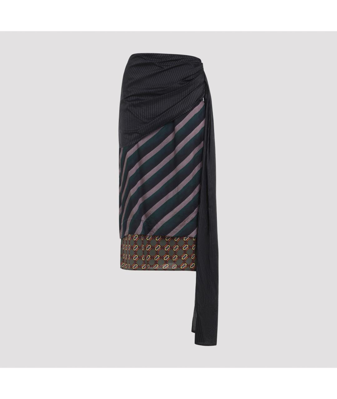 DRIES VAN NOTEN Мульти вискозная юбка миди, фото 2
