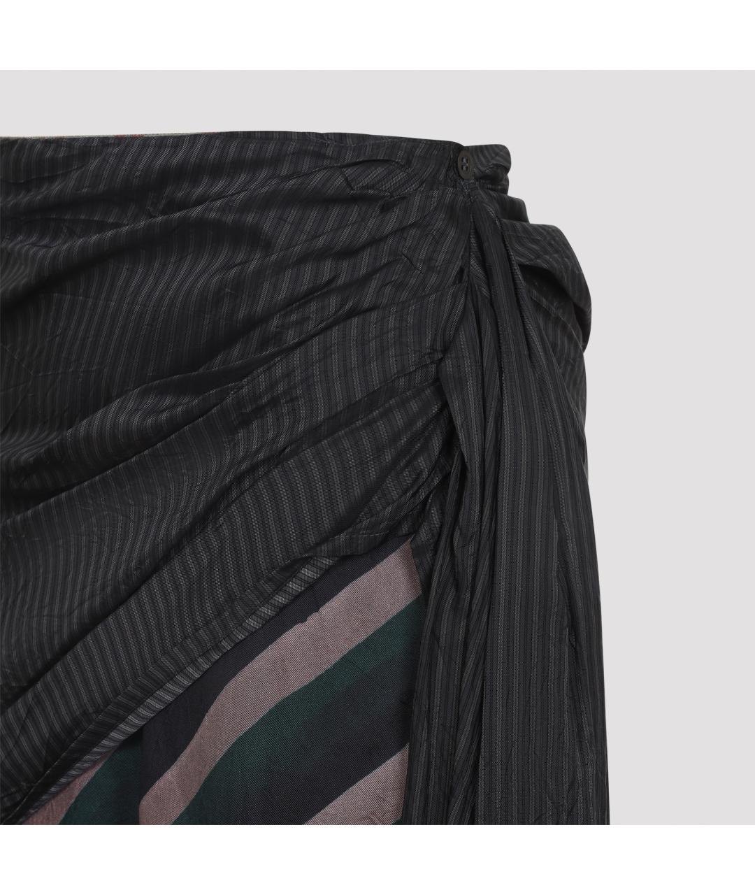 DRIES VAN NOTEN Мульти вискозная юбка миди, фото 4